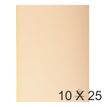 Exacompta Forever - Carpeta con corte cuadrado - ancho de la espina: 30 mm - para A4 - capacidad: 300 hojas - crema (paquete de 25)