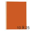 Exacompta Forever - Carpeta con corte cuadrado - ancho de la espina: 30 mm - para A4 - capacidad: 300 hojas - naranja (paquete de 25)