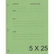 Exacompta POUR/CONTRE - Carpeta con corte cuadrado - para A4 - capacidad: 200 hojas - lima (paquete de 25)