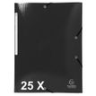 Exacompta Iderama - Carpeta de 3 solapas - ancho de la espina: 35 mm - para A4 - capacidad: 300 hojas - negro