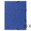Exacompta - Carpeta de 3 solapas - para A4 - capacidad: 250 hojas - azul