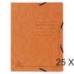 Exacompta - Carpeta de 3 solapas - para A4 - capacidad: 250 hojas - naranja