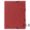 Exacompta - Carpeta de 3 solapas - para A4 - capacidad: 250 hojas - rojo