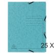 Exacompta - Carpeta de 3 solapas - para A4 - capacidad: 250 hojas - turquesa