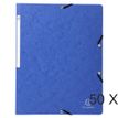 Exacompta Nature Future - Carpata archivadora - para A4 - capacidad: 250 hojas - azul moteado (paquete de 10)
