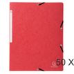 Exacompta Nature Future - Carpata archivadora - para A4 - capacidad: 250 hojas - rojo moteado (paquete de 10)