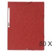 Exacompta Nature Future - Carpeta de 3 solapas - ancho de la espina: 2.5 mm - para A4 - capacidad: 250 hojas - rojo moteado