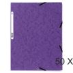 Exacompta Nature Future - Carpeta de 3 solapas - ancho de la espina: 2.5 mm - para A4 - capacidad: 250 hojas - púrpura moteado