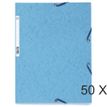 Exacompta - Carpeta de 3 solapas - ancho de la espina: 25 mm - para A4 - capacidad: 250 hojas - turquesa