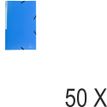 Exacompta - Carpeta de 3 solapas - para A4 - capacidad: 200 hojas - azul oscuro opaco