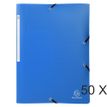 Exacompta - Carpeta de 3 solapas - para A4 - capacidad: 200 hojas - azul