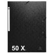 Exacompta Nature Future - Carpeta de 3 solapas - para A4 - capacidad: 250 hojas - negro