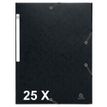 Exacompta - Carpeta de 3 solapas - para A4 - negro moteado