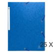 Exacompta Nature Future Scotten - Carpeta de 3 solapas - para A4 - azul moteado