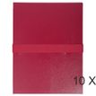 Exacompta - Carpeta de una solapa - ampliable - ancho de la espina: 120 mm - para A4 - capacidad: 1000 hojas - burdeos