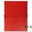 Exacompta - Carpata archivadora - ampliable - ancho de la espina: 120 mm - para A4 - capacidad: 1000 hojas - rojo
