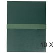 Exacompta - Carpata archivadora - ampliable - ancho de la espina: 120 mm - para A4 - capacidad: 1000 hojas - verde oscuro