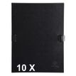 Exacompta N'Clip - Carpeta de una solapa - ampliable - para A4 - capacidad: 1000 hojas - negro