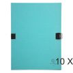 Exacompta N'Clip - Carpeta de una solapa - ampliable - para A4 - capacidad: 1000 hojas - verde