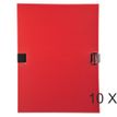 Exacompta - Carpata archivadora - ampliable - para A4 - capacidad: 1000 hojas - rojo