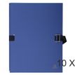 Exacompta - Carpeta de una solapa - ampliable - para A4 - capacidad: 1000 hojas - azul oscuro