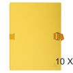 Exacompta - Carpeta de una solapa - ampliable - para A4 - capacidad: 1000 hojas - amarillo