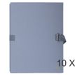 Exacompta - Carpata archivadora - ampliable - para A4 - capacidad: 1000 hojas - gris tintado