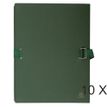 Exacompta - Carpata archivadora - ampliable - para A4 - capacidad: 1000 hojas - tinted dark green