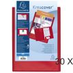 Exacompta Kreacover - Carpeta de 2 solapas - para A4 - rojo