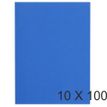 Exacompta Forever Flash 80 - Carpeta de plástico - para A4 - capacidad: 100 hojas - azul oscuro (paquete de 100)
