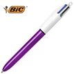 Boligrafo 4 colores shine violeta