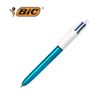 "BIC 4 Colours Shine - Bolígrafo  de 4 colores - negro, rojo, azul, verde - 0.32 mm - retractil"