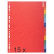 Exacompta - Separador - 12 piezas - para A4 - con pestañas