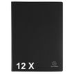 Exacompta OpaK - Libro de pantalla - 30 compartimentos - 60 vistas - para A4 - negro