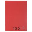 Exacompta OpaK - Libro de pantalla - 50 compartimentos - 100 vistas - para A4 - rojo