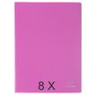 Exacompta OpaK - Libro de pantalla - 100 compartimentos - 200 vistas - para A4 - rosa