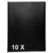 Exacompta Vega - Libro de pantalla - 10 compartimentos - para A4 - negro opaco