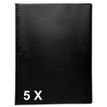 Exacompta Vega - Libro de pantalla - 50 compartimentos - para A4 - negro opaco