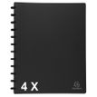 Exacompta - Libro de pantalla de recambio - 30 compartimentos - 60 vistas - para A4 - negro