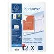 Exacompta Kreacover - Libro de pantalla - 30 compartimentos - para A4 - capacidad: 30 hojas - blanco transparente