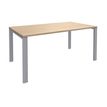 Burocean Aéris - Mesa - rectangular - roble claro - aluminio base