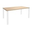 Burocean Aéris - Mesa - rectangular - roble claro - blanco base