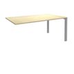 Burocean Aéris - Componente de mesa - rectangular - arce - aluminio base