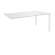 Burocean Aéris - Componente de mesa - rectangular - blanco perla - blanco base