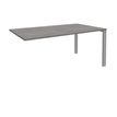 Burocean Aéris - Componente de mesa - rectangular - roble gris - aluminio base