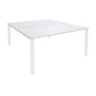 Burocean Aéris - Mesa - rectangular - blanco perla - blanco base