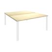Burocean Aéris - Mesa - rectangular - arce - blanco base