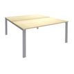 0404000122036-Bureau Bench IRIS - L180 cm - Plan de départ - Pieds aluminium - plateau imitation Erable-P_400012203_1-0