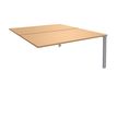 Burocean Aéris - Componente de mesa - rectangular - verde haya - aluminio base