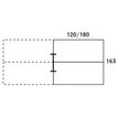 0404000122142-Bureau Bench IRIS - L120 cm - Plan suivant - Pieds blanc - plateau imitation Erable-P_400012214_2-4
